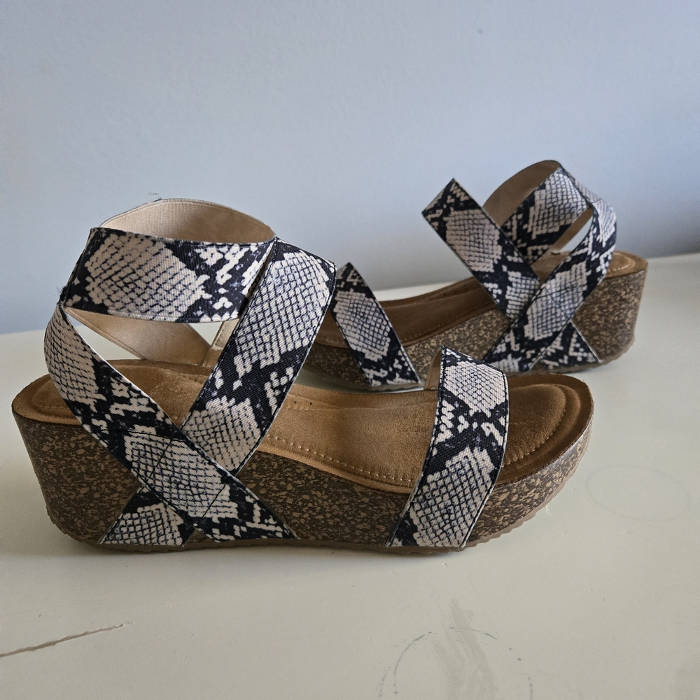 Madden Girl Women's Snakeskin Wedge Sandals